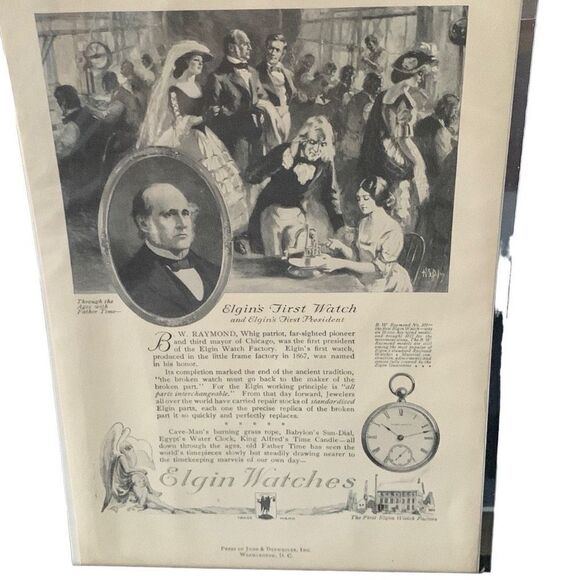 Vintage 1921 Elgin Watches Elgin’s First Watch Ad Advertisement - Picture 4 of 4